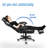 Adults Ergonomic Racing Style High Back Computer Chair with Footrest Headrest and Lumbar Support-53046270