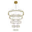 Lustre en cristal doré à 5 couches D47 "x H118" à intensité variable 2700k-6000k