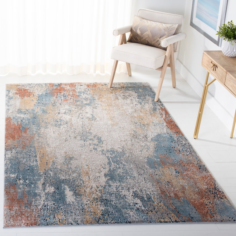 Invista Performance Abstract Rug, Rectangle 5'3" x 7'6"
