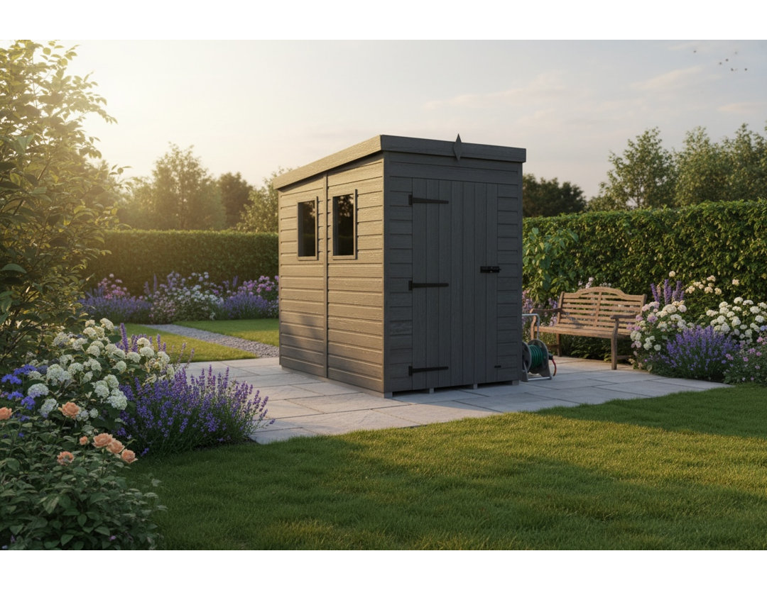 4x8 Pent Composite Shed
