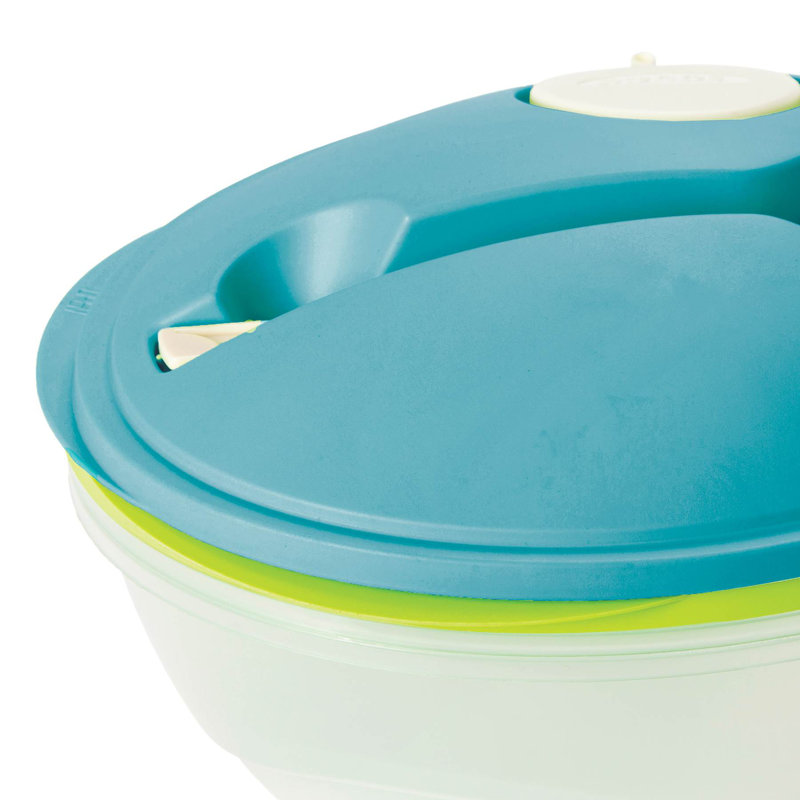 Plastic Food Storage Container - Set of 2 Containers and 2 Lids