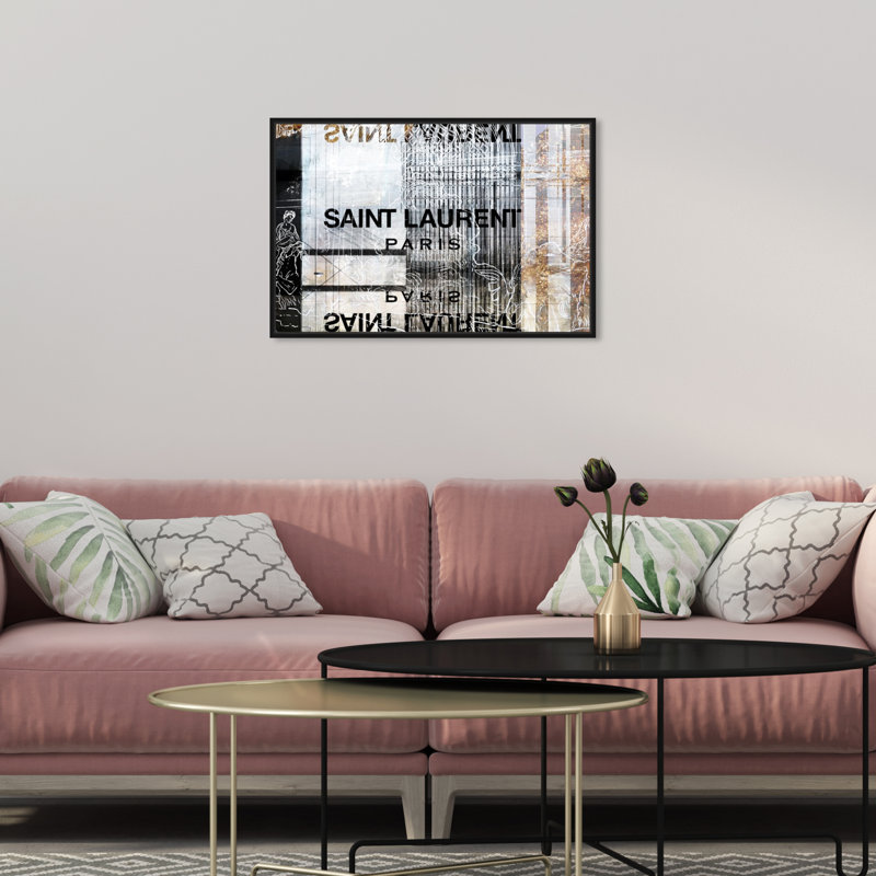 Laurent Empire - art textuel, H 16 po x l 24 po