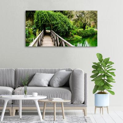 Bridge On The River - No Frame Print on Canvas