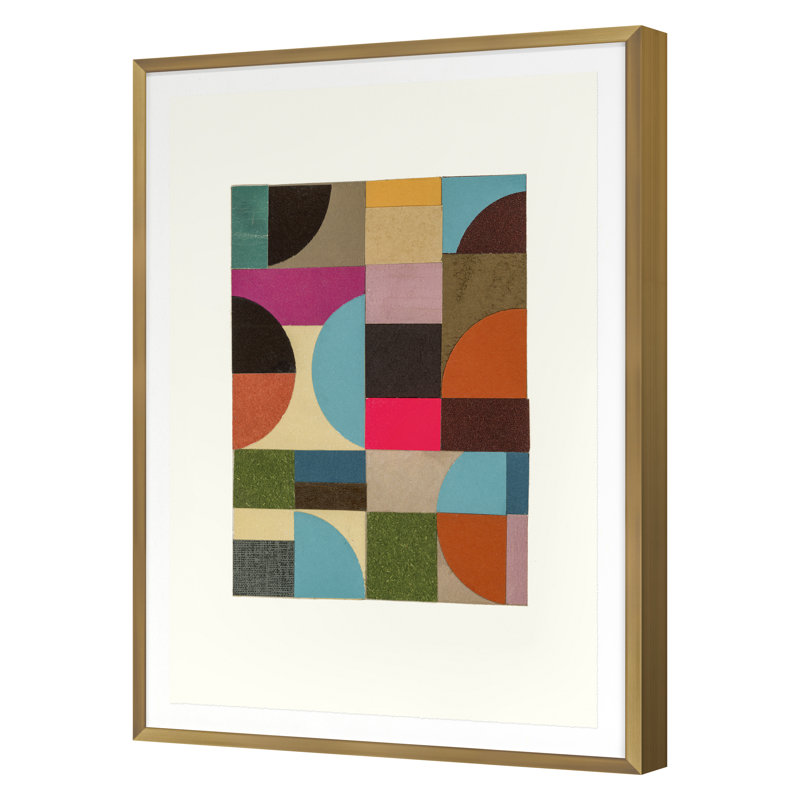 The Blue Quarter Print by Burgess, Andy, Gold Single Picture Framed, 24'' H x 18'' W