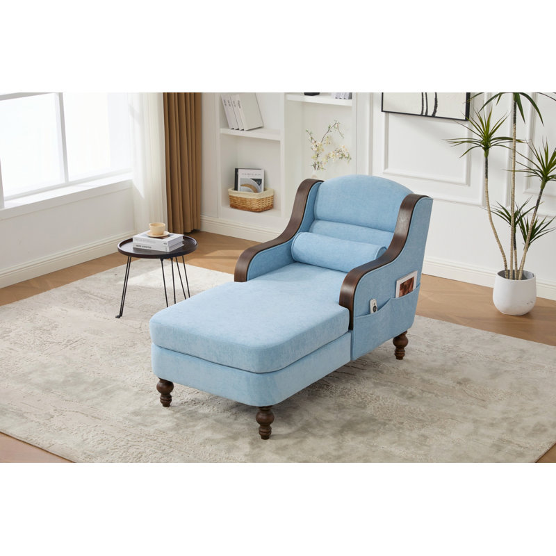 Chaise longue d'intérieur surdimensionnée, canapé de lecture pour le salon, chambre à coucher, Bleu pâle