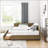 Full Size Storage Upholstered Tufted Bed Frame, Sofa-Like With Backrest And Armrests, Velvet, Brown-1479440804