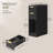 7.9'' Narrow End Table, Fluted Side Table, Nightstand with 2 Drawers and 1 Open Compartment