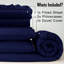 Super Soft Reversible 4 piece Plain Duvet Cover Set with Pillowcases-119207747-119207749