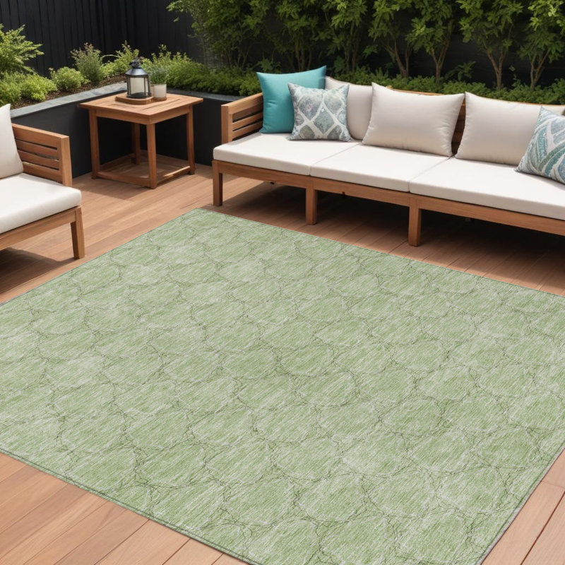 Tapis intérieur / extérieur géométrique lavable 8 pi x 10 pi