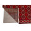Tapis oriental antique rouge tribal 4 x 6 pi 5 po