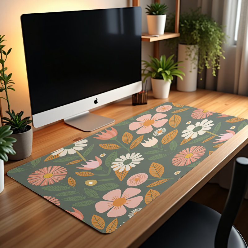 Polyester Desk Pad, 14.4x12.1