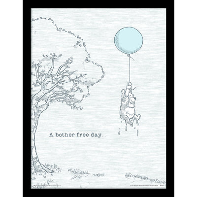 Winnie the Pooh (Bother Free) Framed Art
