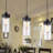 Grasston 3 - Light Black/Brown/Yellow Kitchen Island Pendant