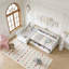 Lit de jour simple pour 2, structure de lit simple en L avec rangement 3 tiroirs-1220472964