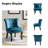 Grenier Traditional Velvet Upholstered Wingback Side Chair with Button-Tufted-1178965963