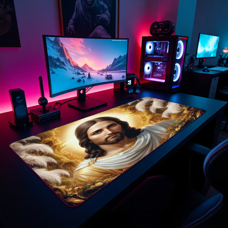 Polyester Desk Pad, 31.5x15.5