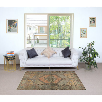Tapis contemporain noué à la main dans les tons Tulu, 100% laine, options personnalisées disponibles