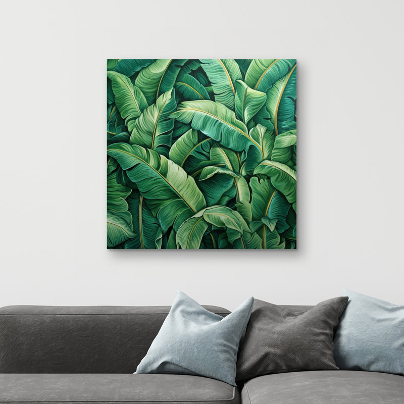 Lively leaves - 32"x32" art on canvas