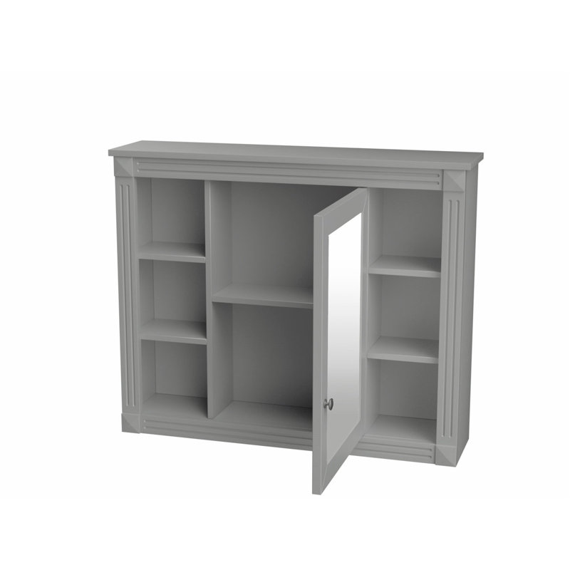 Meuble-lavabo de salle de bain avec lavabo supérieur, avec portes et tiroirs, lavabo simple, facile à nettoyer, Gris