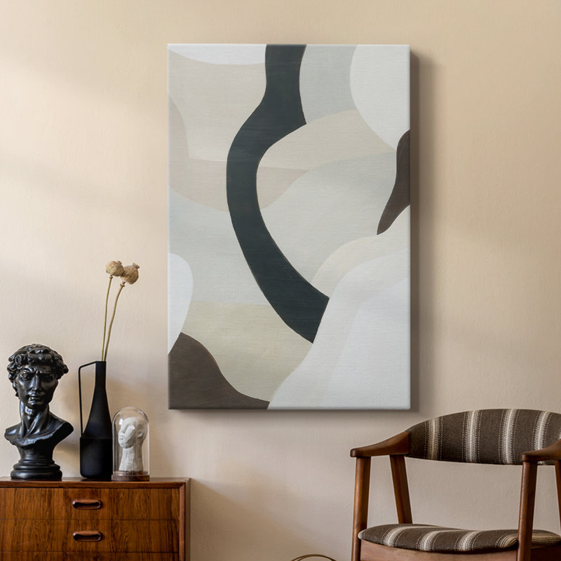 Shifting Neutrals II - Gallery Cavas sur mesure, H 27 po x l 18 po