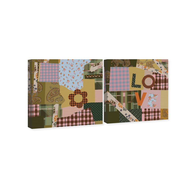 Retro Scarf Set Set by Oliver Gal, 24"H x 24"W, Gallery Wrapped