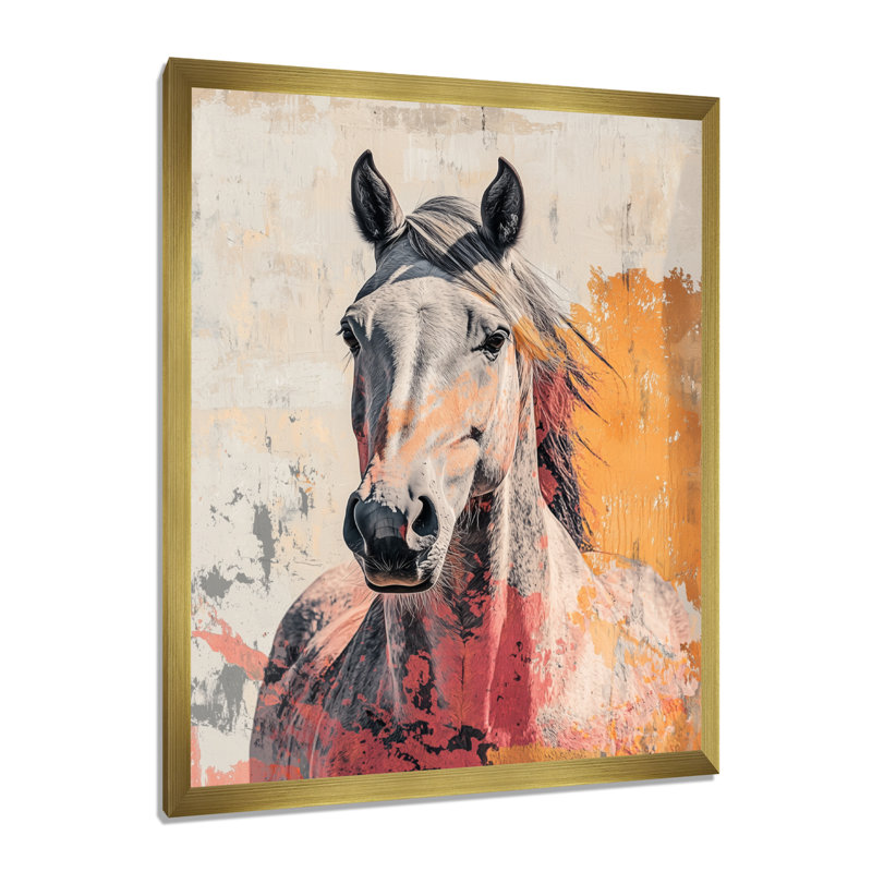 Dughall - Animals Wall Art Prints, H 32 po x l 24 po, Picture Framed, Doré