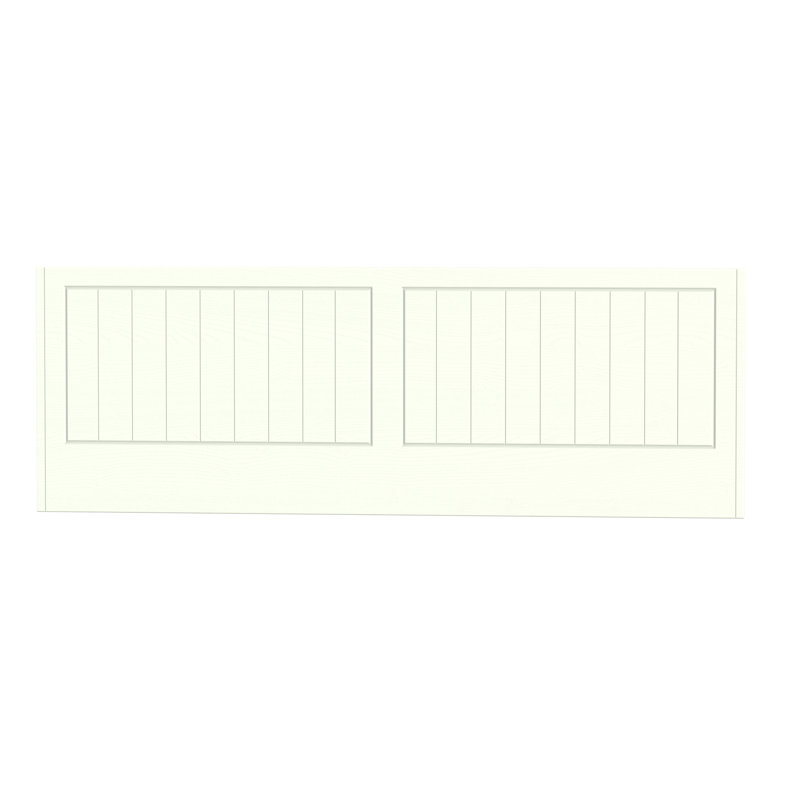 Fully Assembled Zenfield Headboard, Porcelain Ash, Kingsize (5')