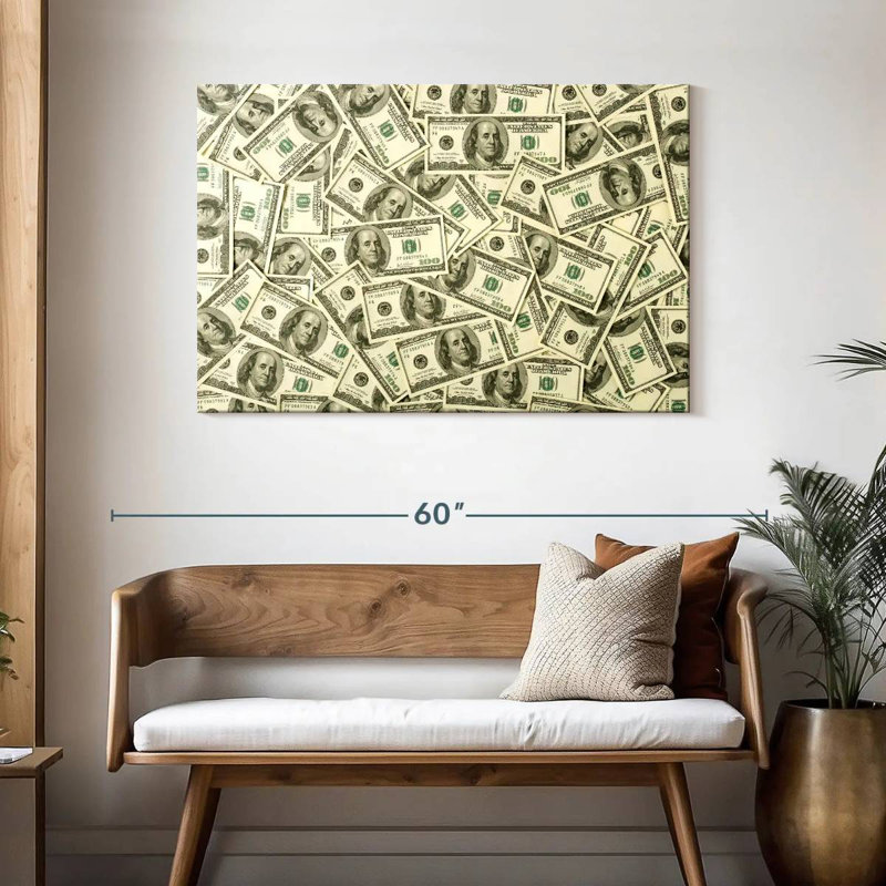 Billet de cent dollars Kerner, H 30 po x l 45 po
