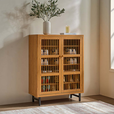 Armoire à chaussures avec portes à volets, armoire à chaussures à 6 niveaux avec tablettes réglables, range-chaussures moderne en bois pour hall d'entrée, couloir, placard, salon