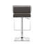 Élégant tabouret de bar gris avec siège rembourré en mousse et rembourrage en mousse de style contemporain pour la détente