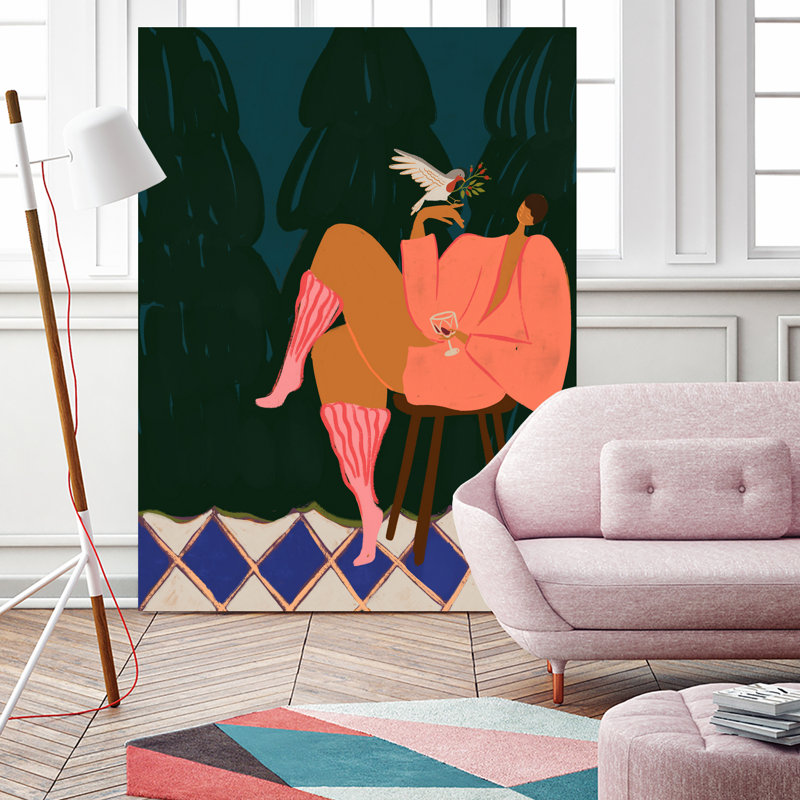 «A Lil Birdy Told Me On Canvas» par Arty Print