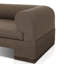 Canapé d'extérieur en teck avec coussins 107 po Leonitus-101094911-101094912