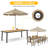 Loddon Aluminum Outdoor Patio Dining Table-530119276