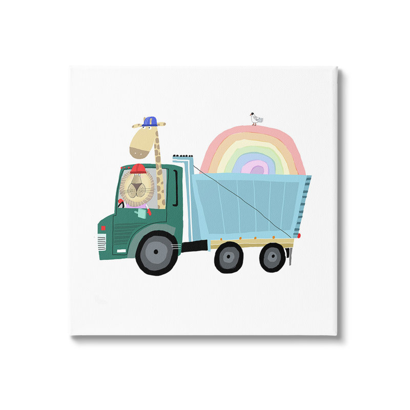 Art de construction avec art arc-en-ciel par Carla Daly, H 30 po x l 30 po, Toile tendue