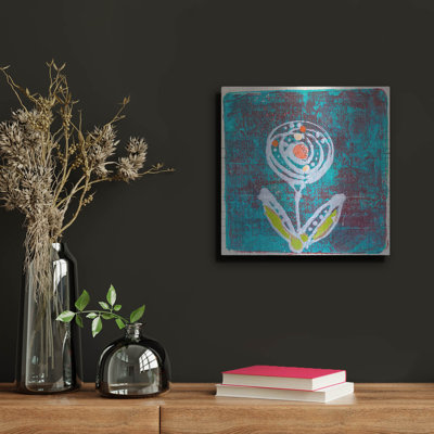 «Teal Blooms» par St. Hilaire Elizabeth