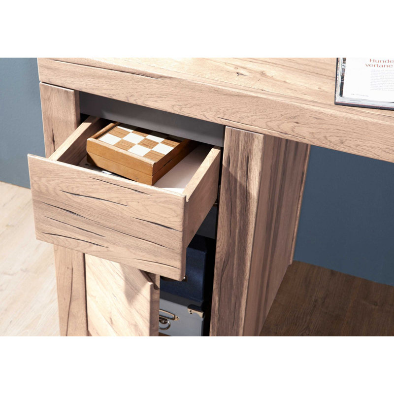 Montreux Solid Wood Writing Desk, Bianco
