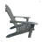 Outdoor Or Indoor Wood Adirondack Chair, Foldable, Grey