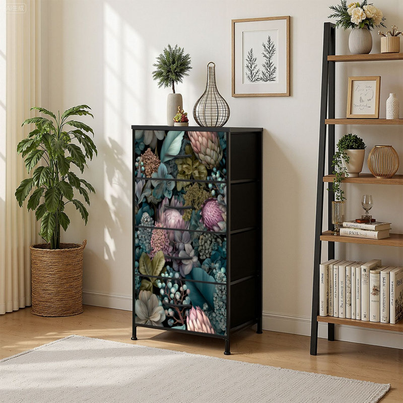 Commode de rangement verticale 4 tiroirs Dreamy