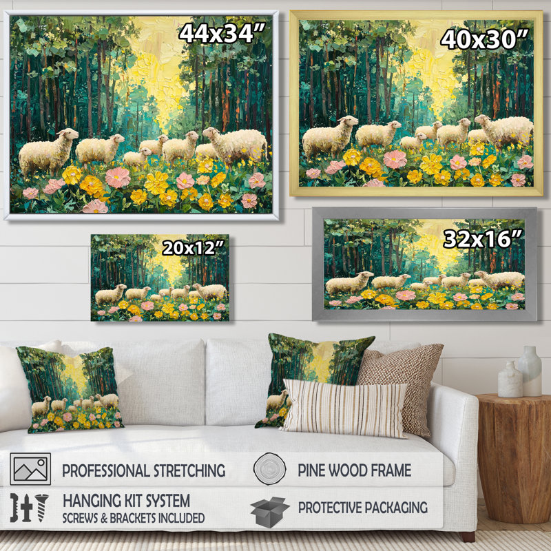 Art mural sur toile Drinda, Reproduction encadrée d'une seule photo, H 34 po x l 44 po, Doré