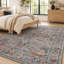 Tapis bleu marine antidérapant Floral Garden-1918935628