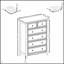 Commode moderne à 6 tiroirs avec mécanisme anti-basculement, rangement spacieux et poignées en métal élégantes pour une organisation élégante