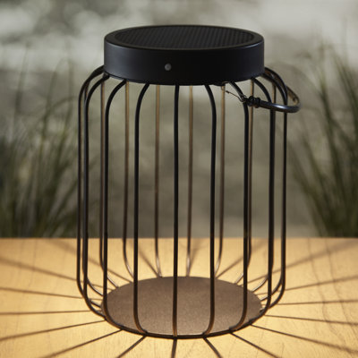 Mealla 27cm Integrated LED Cylinder Lantern