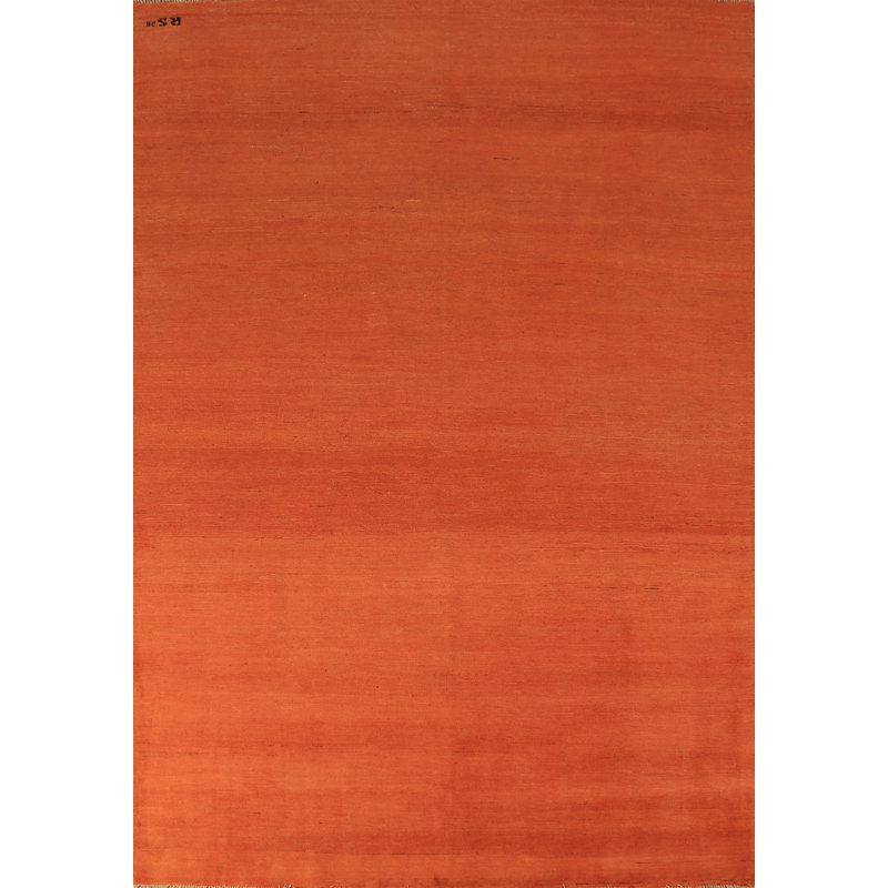 Tapis orange orange Gabbeh 7 x 9