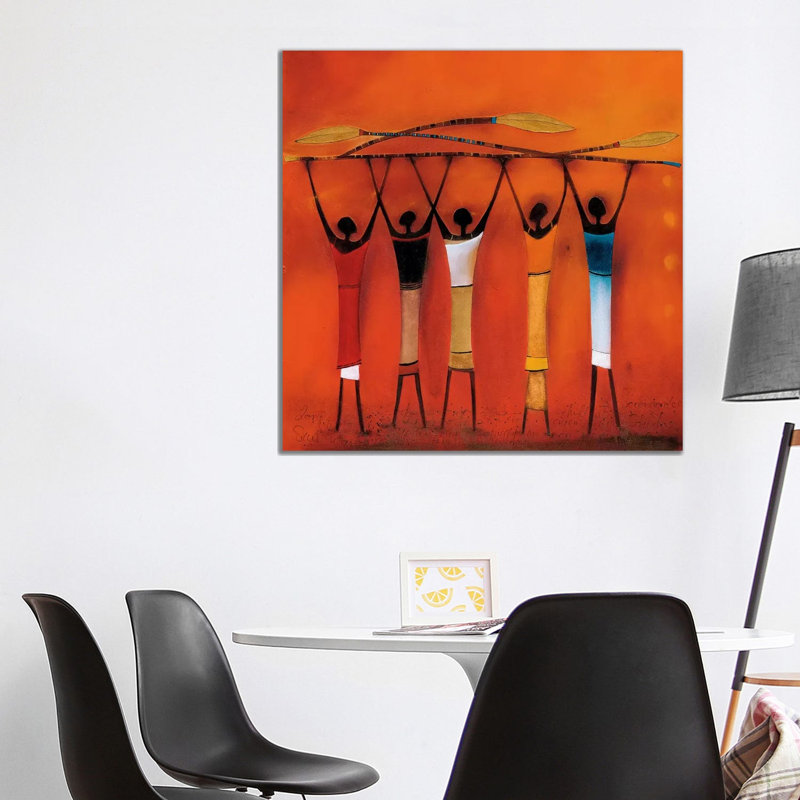 Feel Free II by Jan Eelse Noordhuis - Wrapped Canvas Painting, 93.98 cm H x 93.98 cm W x 1.91 cm D