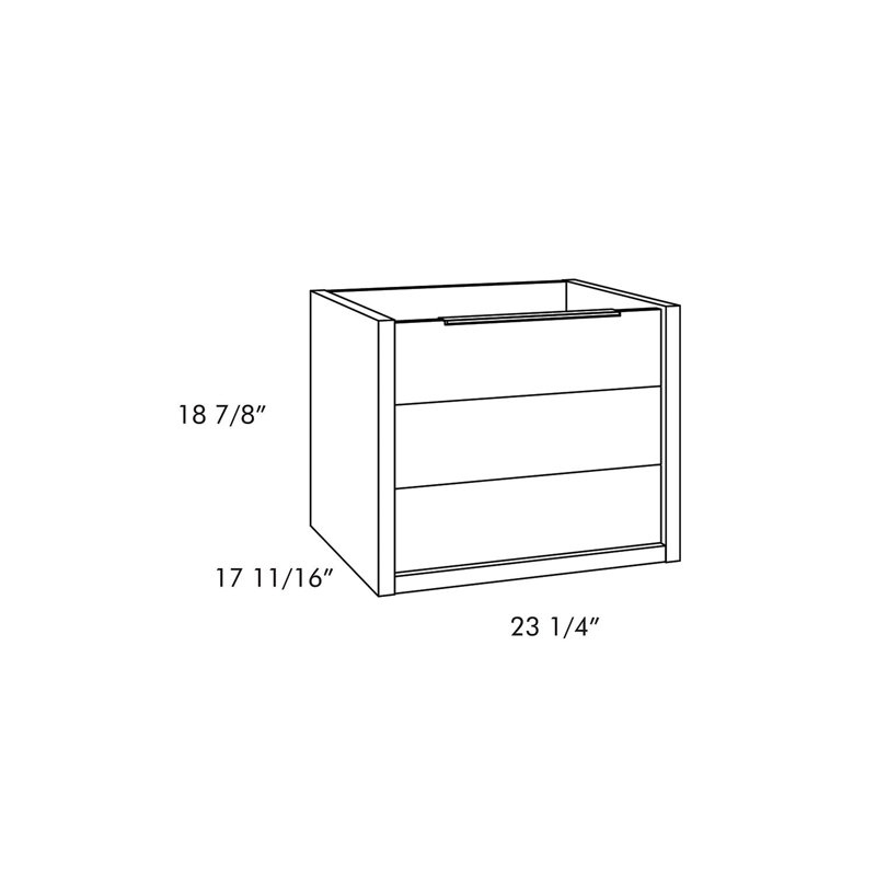 Armoire de salle de bain , Chêne, brillant, 24"