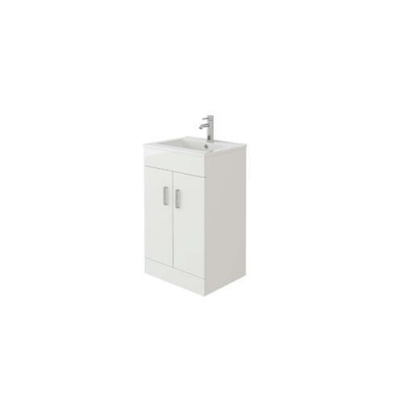 VeeBath Desire Venus 500 White FS Unit and Slim-Edge Basin
