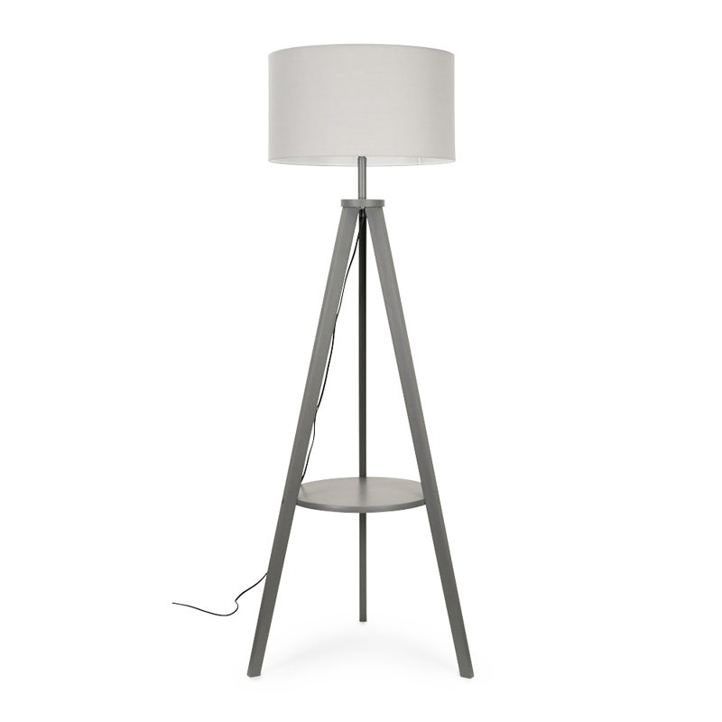 132cm Tripod Floor Lamp, Grey