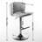 Modern Pu Upholstered Swivel - Adjustable Seat Height, Back , For Home Pub And Kitchen Island (2, Brown Height Bar Stools Leather Upholstered, & (2 Units,