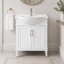 Ensemble de meuble-lavabo simple autoportant 30 po avec plateau en céramique Arlowene