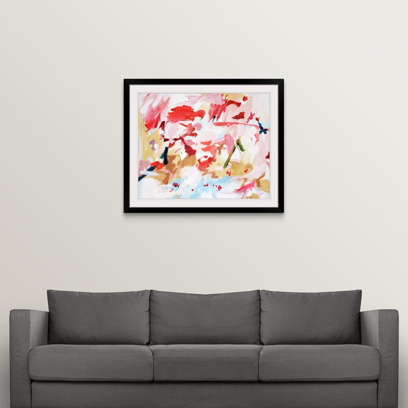 « pixies respirant »-reproduction d’art, Cadre noir, H 24 po x l 28 po x P 1 po